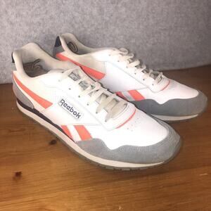 Men's Reebok Classic Harman Shoes Men’s 13 Run Sneakers Retro Neon Orange Blue